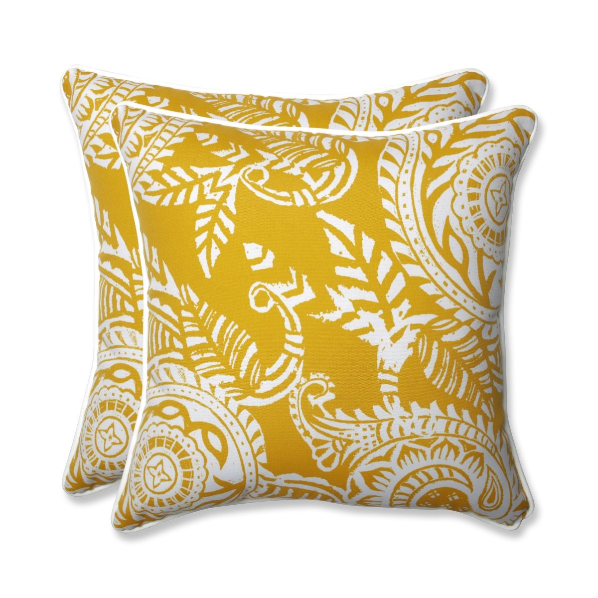 Addie Egg Yolk 18.5-Inch Throw Pillow (Set Of 2)
