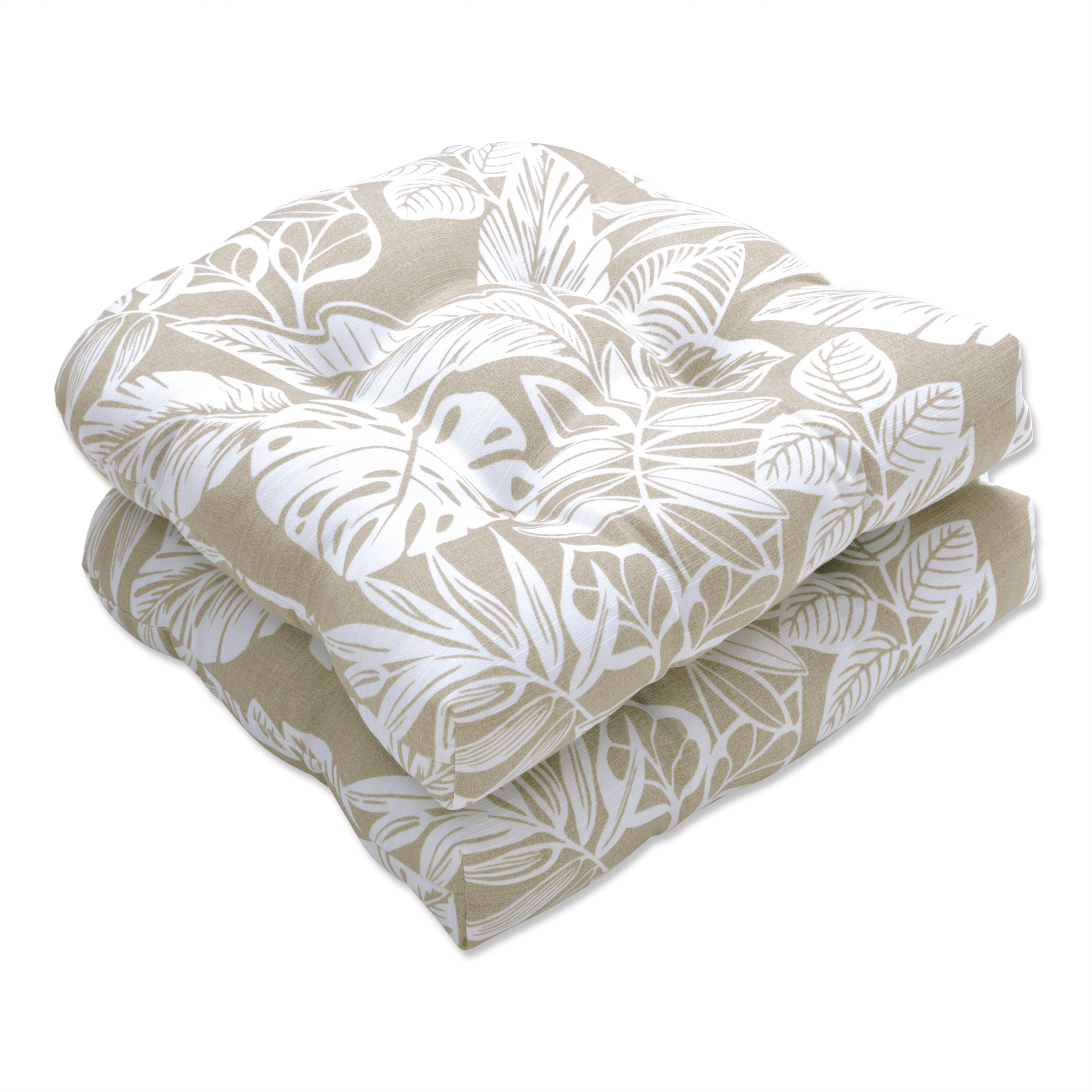 Delray Natural Wicker Seat Cushion (Set Of 2)