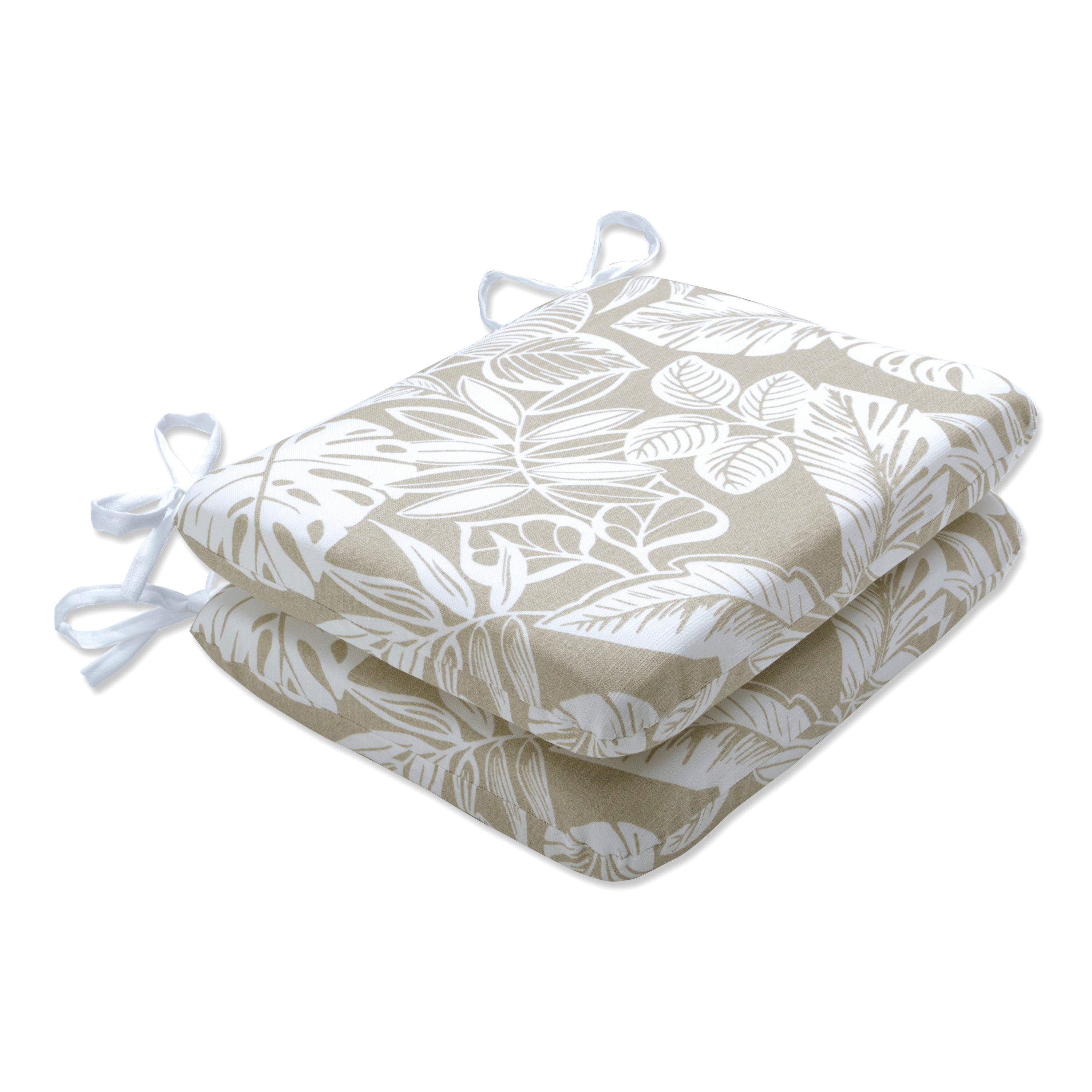 Delray Natural Rounded Corners Seat Cushion (Set Of 2)