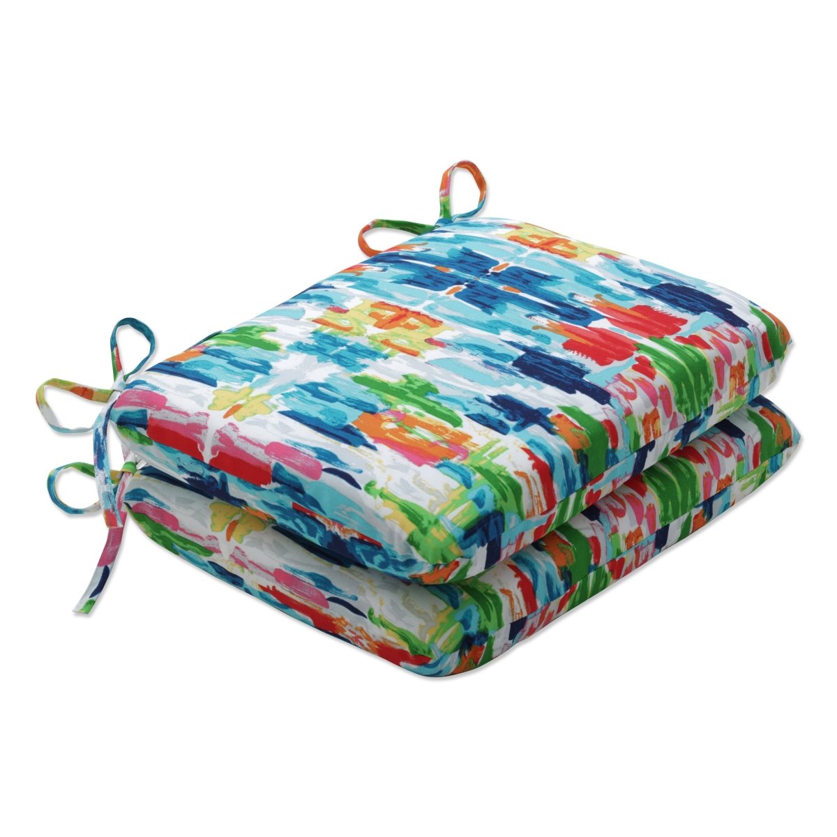 Abstract Reflections Multi Round Corner Seat Cushions