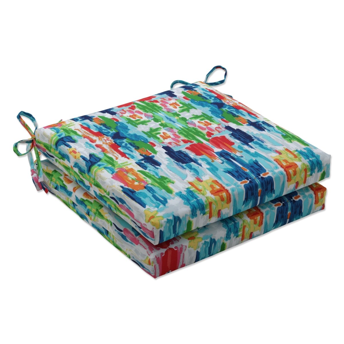 Abstract Reflections Multi Square Corner Seat Cushions - 20" x 20"