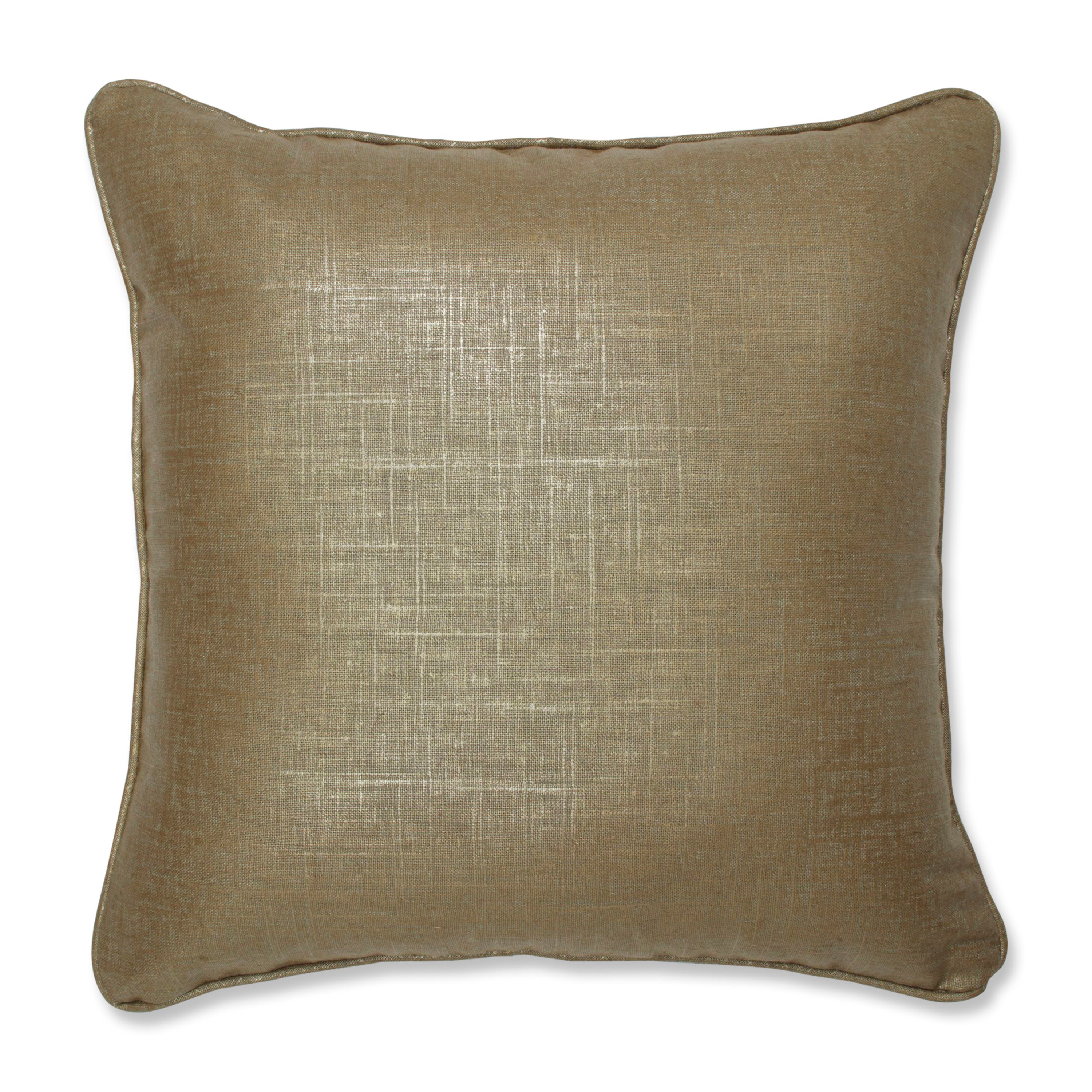 Indoor Alchemy Linen Copper 16.5-inch Throw Pillow