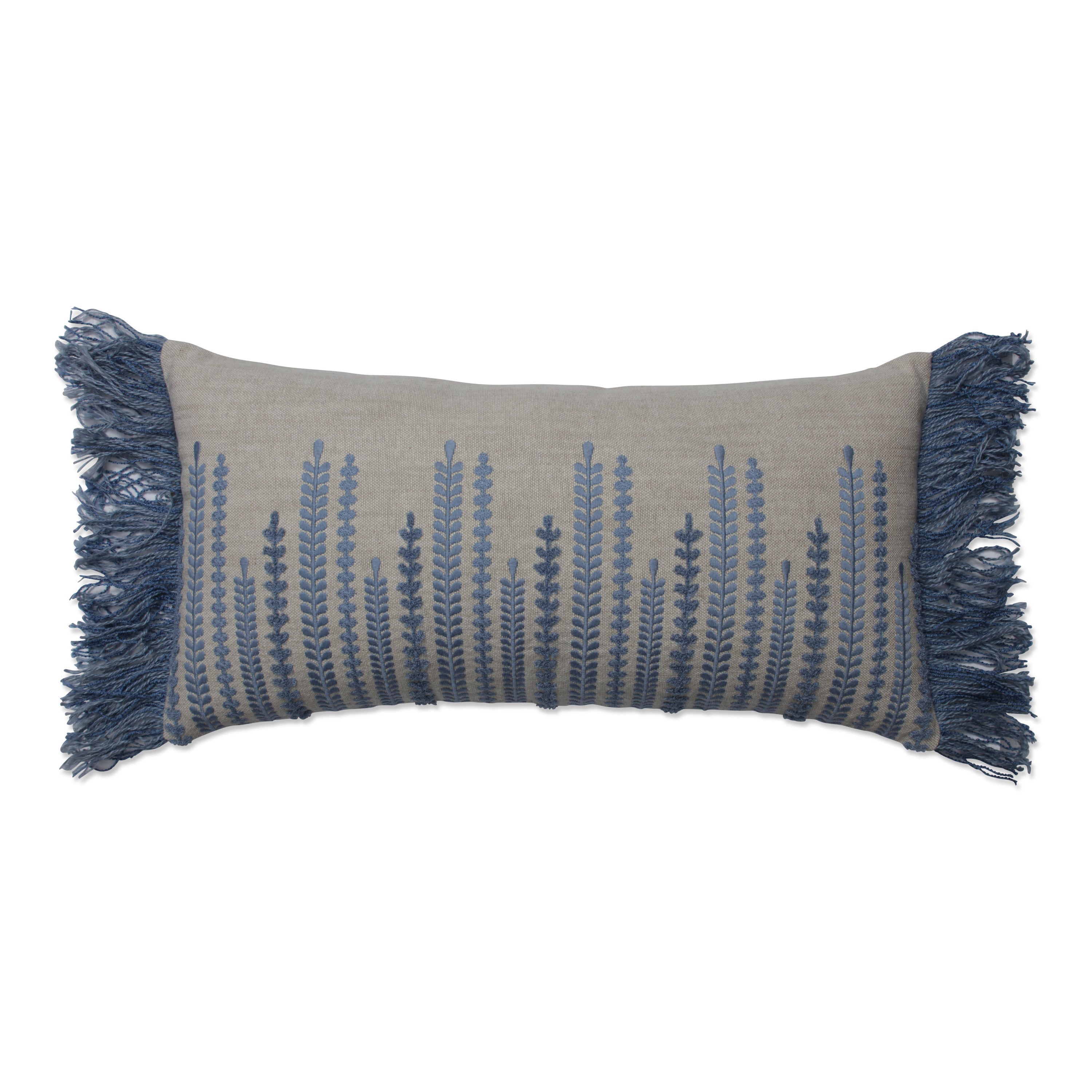 Alpine Indigo Blue Bolster Throw Pillow