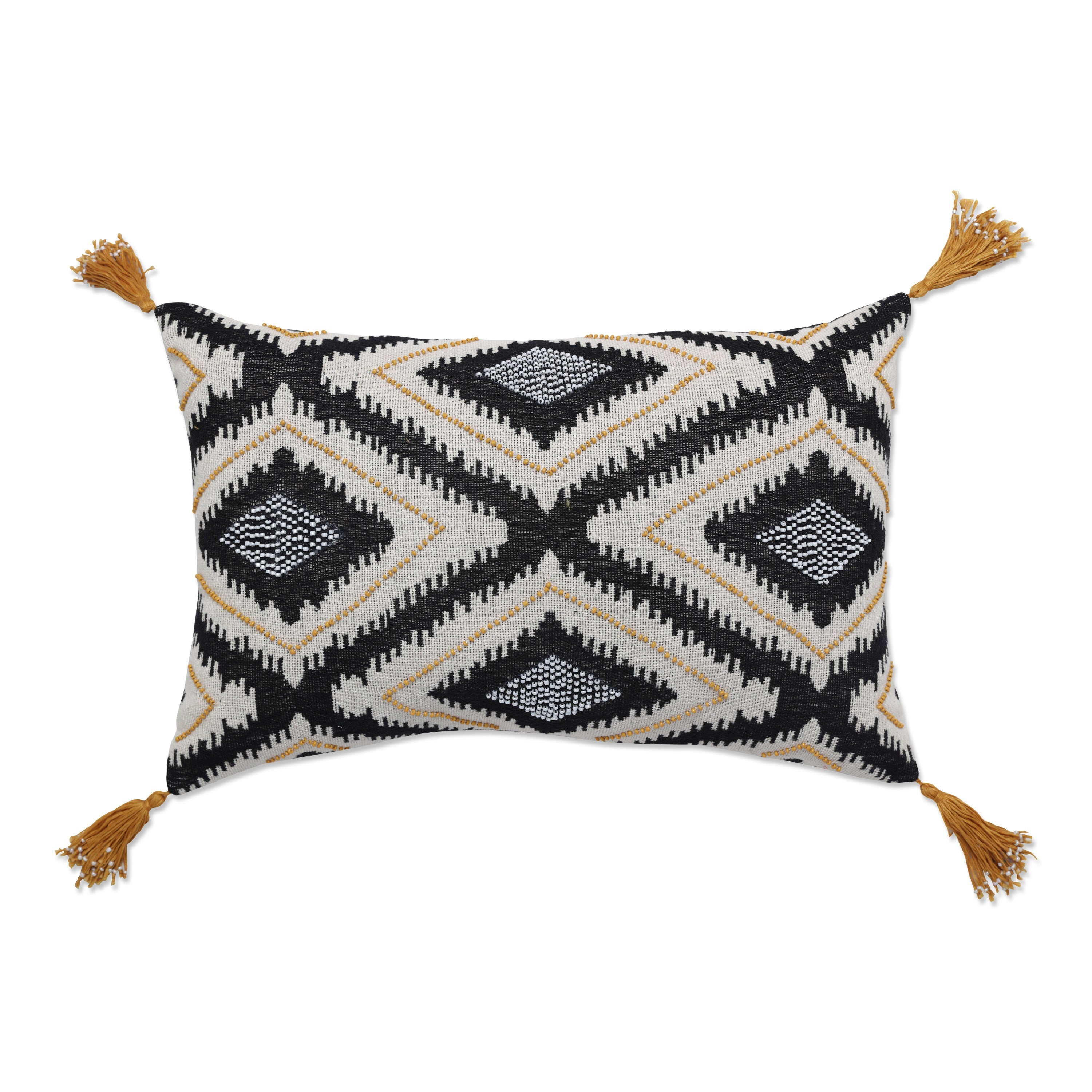 Zambia Mustard Rectangular Throw Pillow