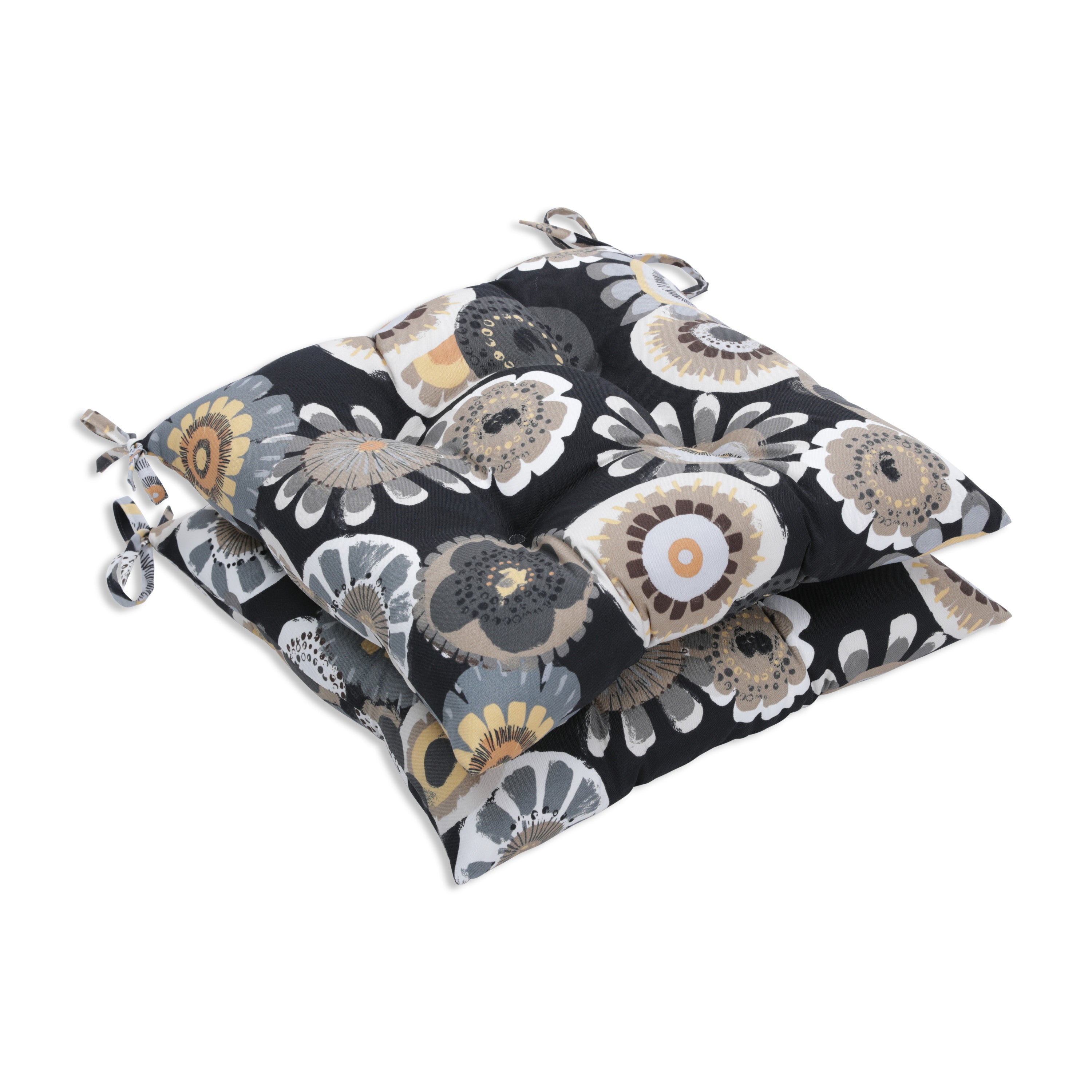 Crosby Ebony Tufted Seat Cushions
