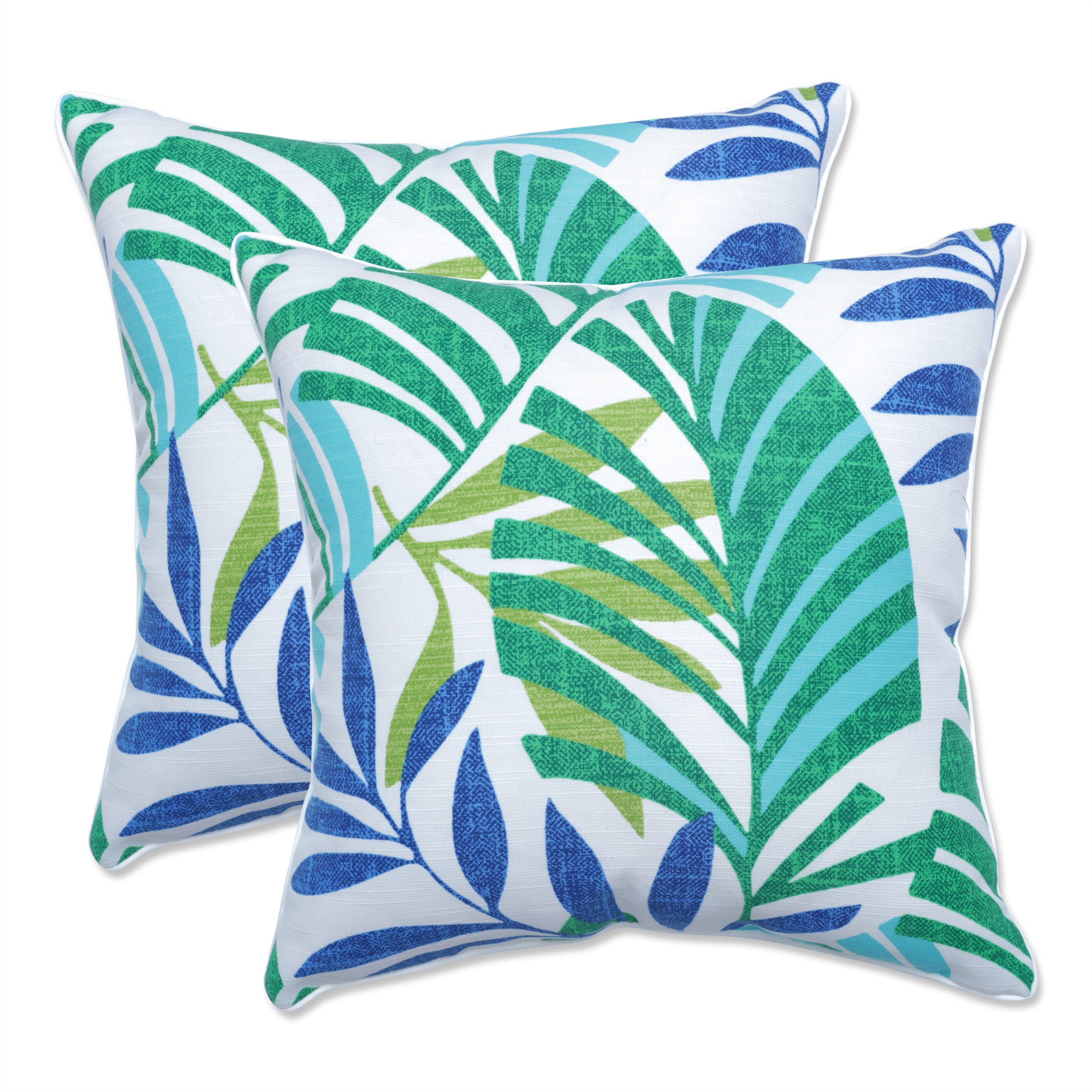 Islamorada Blue/Green 18.5-Inch Throw Pillow (Set Of 2)